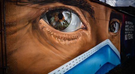 Temuco: Pintan mural con mensaje para prevenir contagios Covid-19