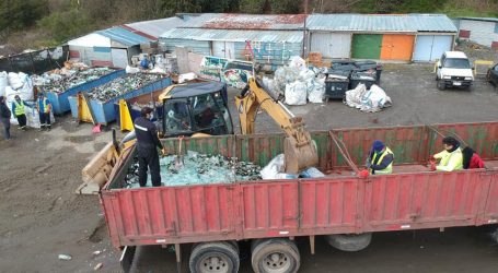 Municipio de Ancud recicla 20 toneladas de vidrios