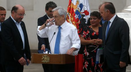 Piñera recibe propuesta de la Mesa Nacional del Agua para enfrentar sequía