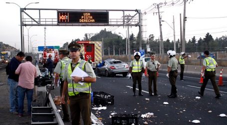 Accidente en la Ruta 5 Sur dejó un saldo cuatro personas fallecidas
