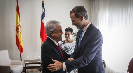 Piñera se reúne con el Rey Felipe VI para afianzar relaciones con España