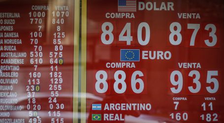 El dólar se sigue disparando en Chile y ya roza la línea de los 870 pesos