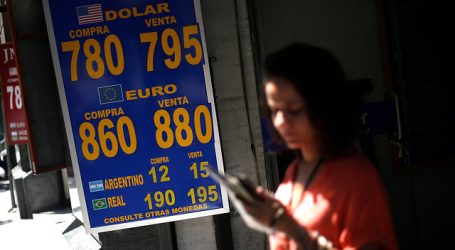 El dólar abrió la semana a la baja y quedó por debajo de los 800 pesos