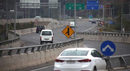 MOP entregó cifras sobre disminución de tráfico en autopistas urbanas