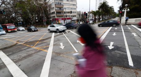 Implementan cruces peatonales estilo tokio en calles de Viña del Mar