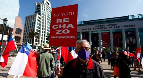 Realizan marcha por el Rechazo en la comuna de Las Condes