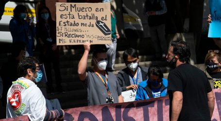 Funcionarios públicos de la salud inician tercera protesta nacional en pandemia
