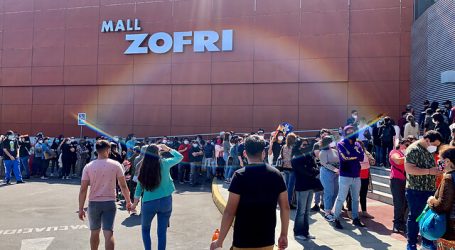 Cientos de personas llegaron a la reapertura del Mall Zofri en Iquique