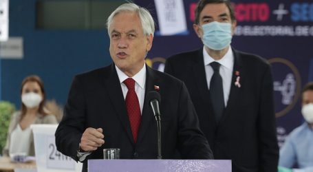 Piñera: “La inmensa mayoría de los chilenos quiere un Plebiscito en paz”