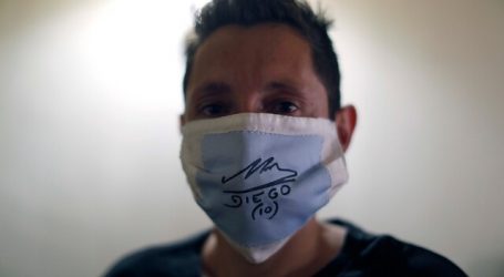 Seguidores chilenos se despidieron de “El Diego”