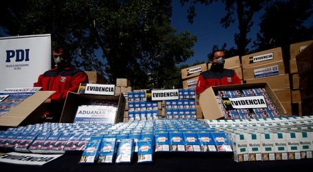 Millonarios decomisos de cigarrillos de contrabando en centro y norte del país