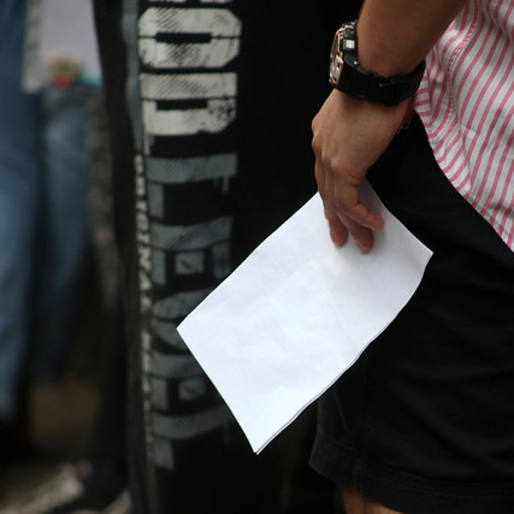 Estudiantes secundarios se tomaron sede del Demre en Ñuñoa
