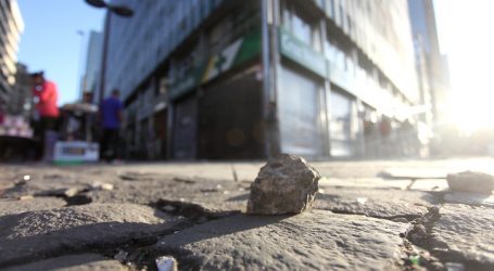 Carabineros detiene a dos personas por incidentes en el centro de Santiago