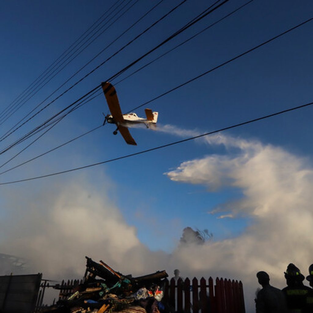Se mantiene Alerta Roja en la comuna de San Clemente por incendio forestal