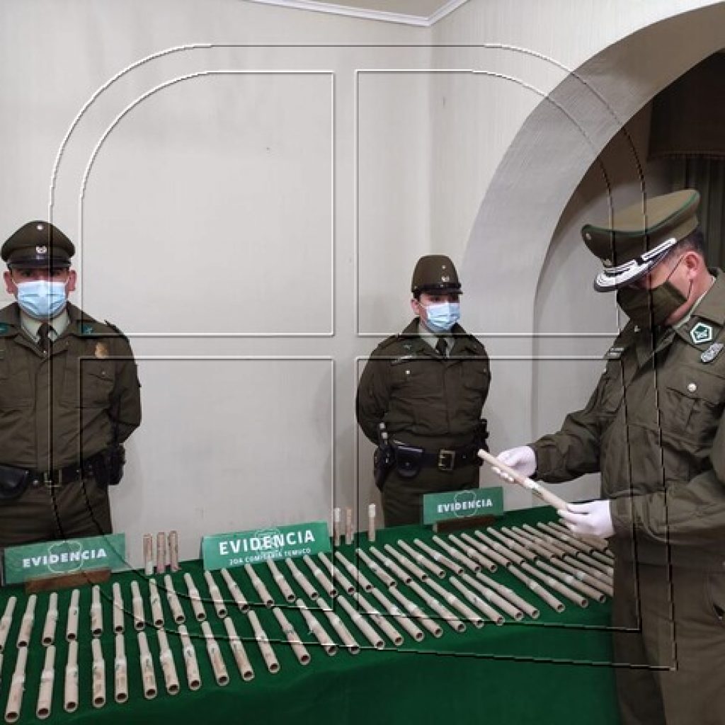 Carabineros decomisa más de un centenar de fuegos artificiales en Temuco