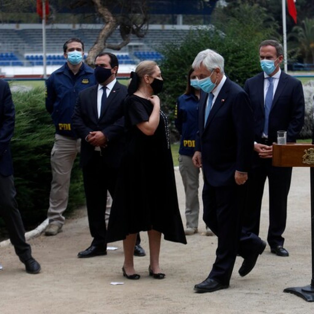 Presidente Piñera asiste a misa fúnebre del funcionario fallecido de la PDI