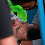 Palestino informó del estado de Lanzillota tras fuerte choque con Zampedri