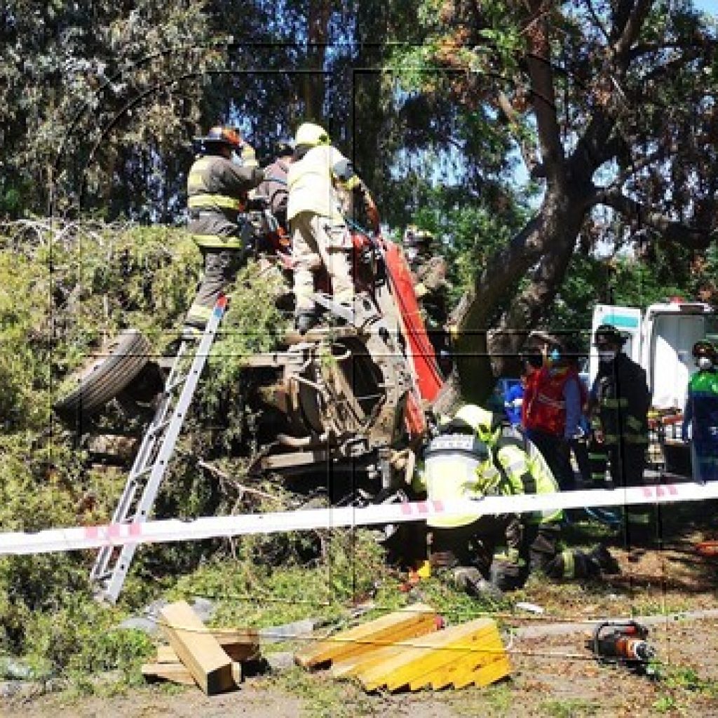 Seis lesionados dejó accidente de tránsito en la comuna de Peñalolén