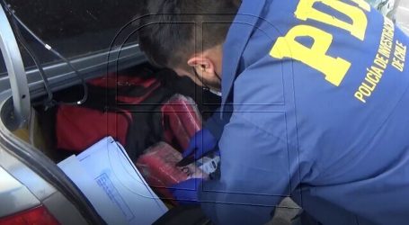 Arica: PDI incautó más de 130 kilos de droga avaluada en $921 millones