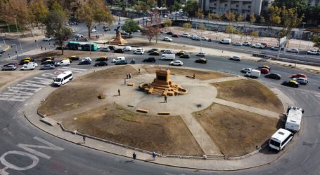 Gran contingente policial en Plaza Baquedano en nueva jornada de protestas