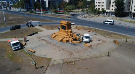 Comenzaron obras de reforzamiento en el monumento al general Baquedano