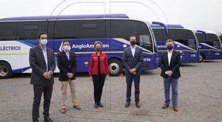 Anglo American implementa flota interurbana de buses eléctricos