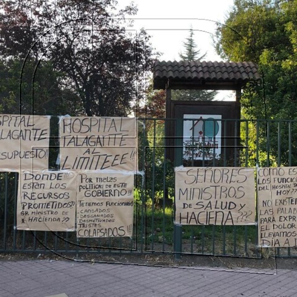 Funcionarios denuncian colapso del Hospital de Talagante