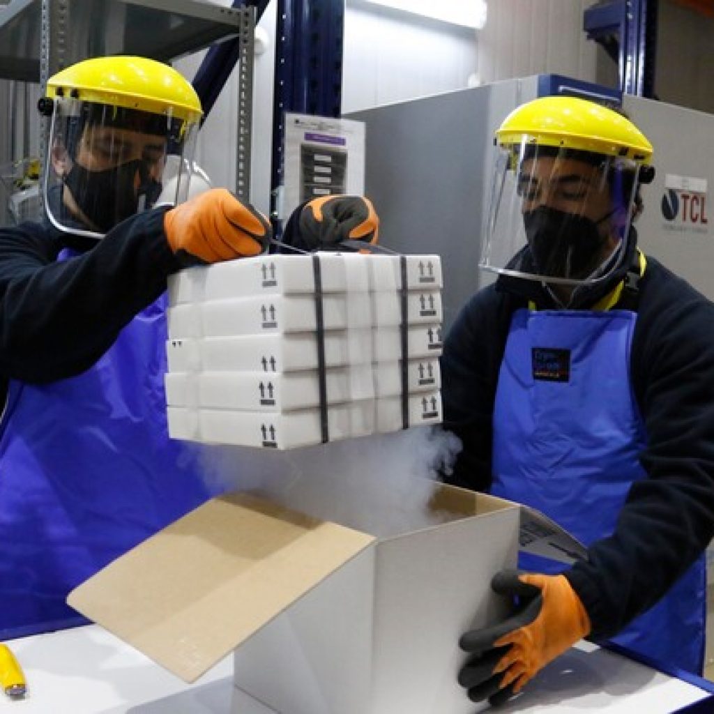 Llegó a Chile nuevo cargamento con 270 mil vacunas Pfizer-BioNTech