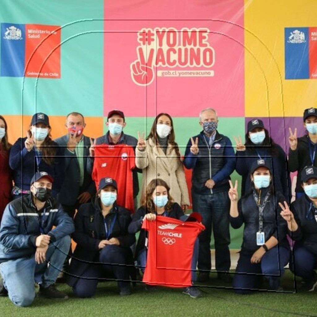 Ministra Pérez destaca proceso de vacunación a deportistas de alto rendimiento