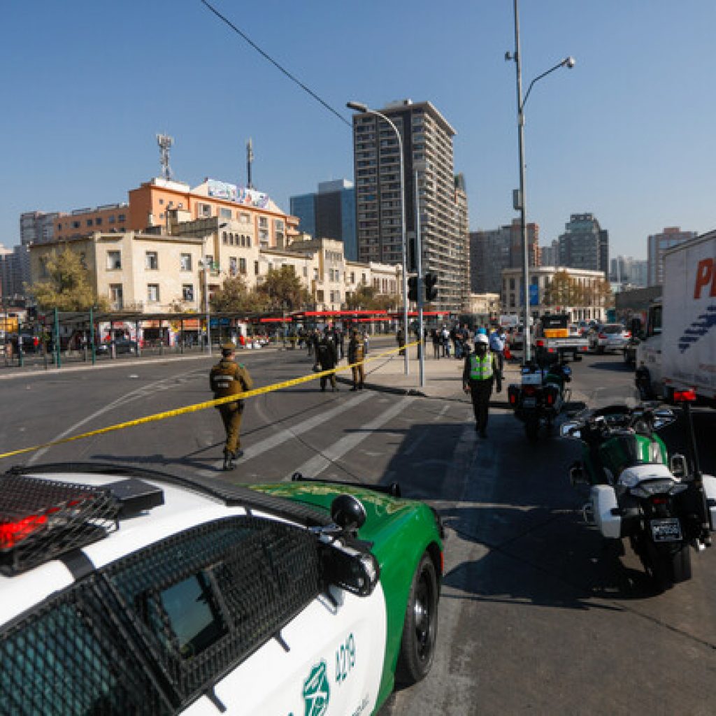 Carabinero baleó a ladrón para evitar robo frente a Estación Mapocho