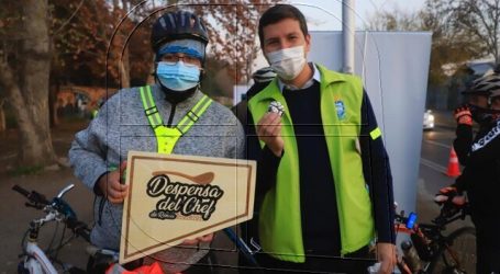 Renca promueve 1er delivery municipal y campaña “dona un metro de ciclovía”