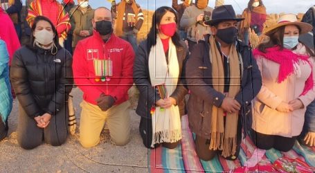 Ministra Rubilar celebró Machaq Mara en Cariquima