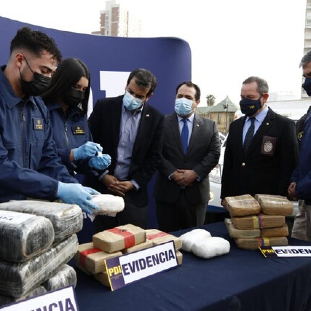 PDI incautó más de 15 mil millones de pesos en drogas