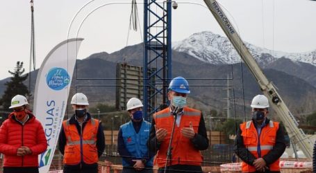Moreno visitó avances de obras en la Planta de Agua Potable Padre Hurtado