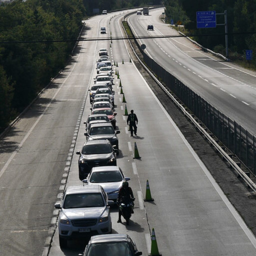 Casi 160 mil vehículos han salido de la Región Metropolitana