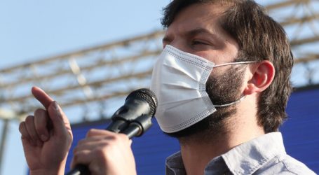 Boric: “Nuestro principal adversario son las fuerzas conservadoras de derecha”