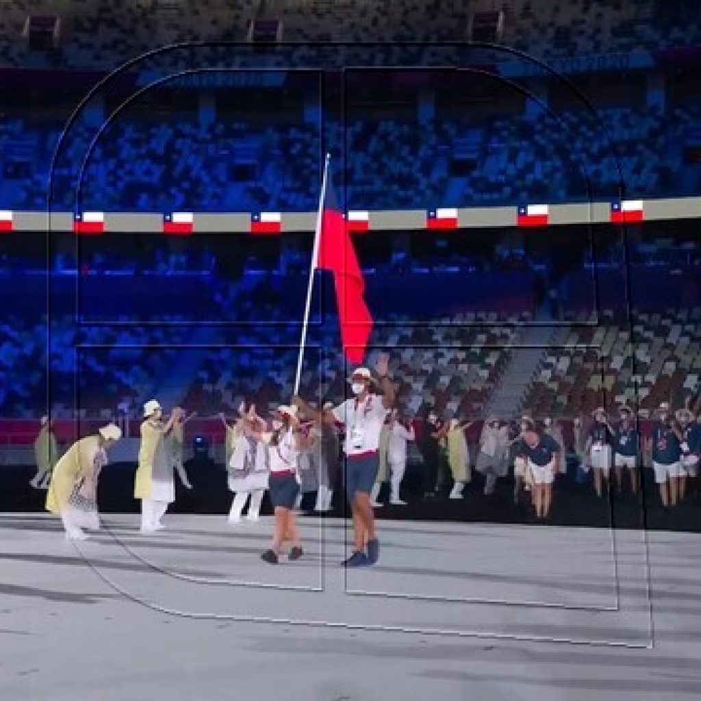 El Team Chile desfiló en la ceremonia inaugural de los Juegos Olímpicos