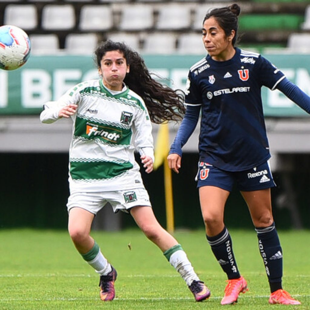 Campeonato Femenino: La 'U' no da ventajas al golear a Deportes Temuco