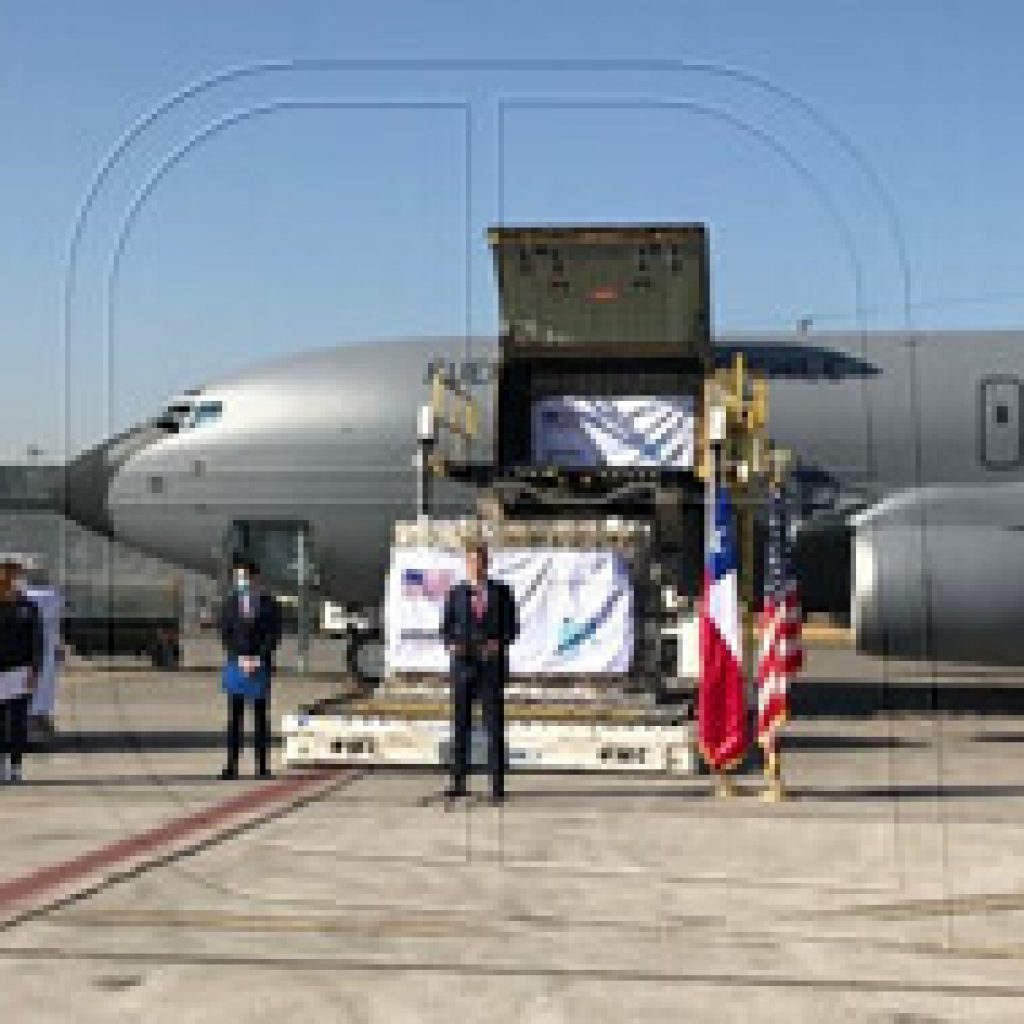 EEUU donó 4,25 toneladas de ayuda a Chile para enfrentar el Covid-19
