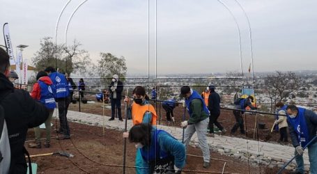 Con forestación en el cerro Renca se lanzó campaña IT´S NOW 2021