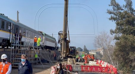 Presidente Piñera recorre obras del tren Santiago-Melipilla
