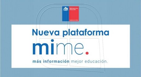 Mineduc lanza plataforma más información, mejor educación (MIME)