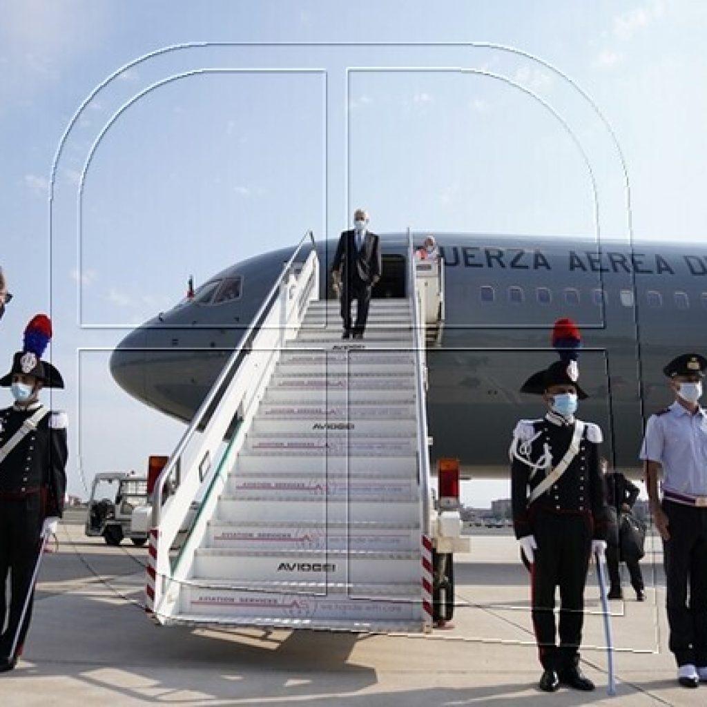 Presidente Piñera llega a Roma para reunirse con máximas autoridades de Italia