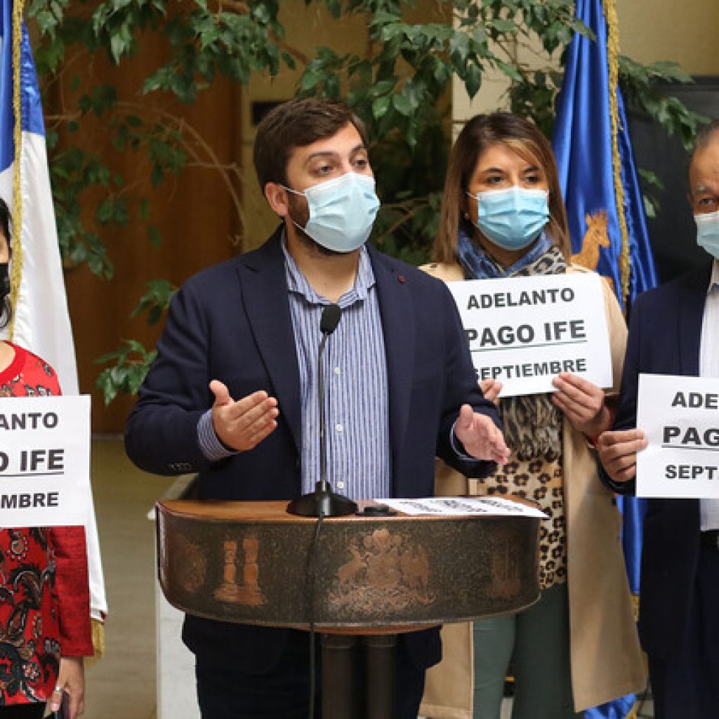 Ofician a Piñera para que se adelante pago de IFE al 15 de septiembre y sea 100%