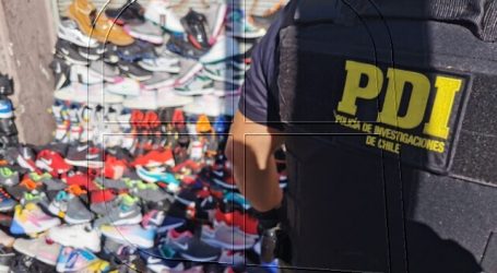 Valparaíso: PDI incauta 20 millones de pesos en zapatillas falsificadas
