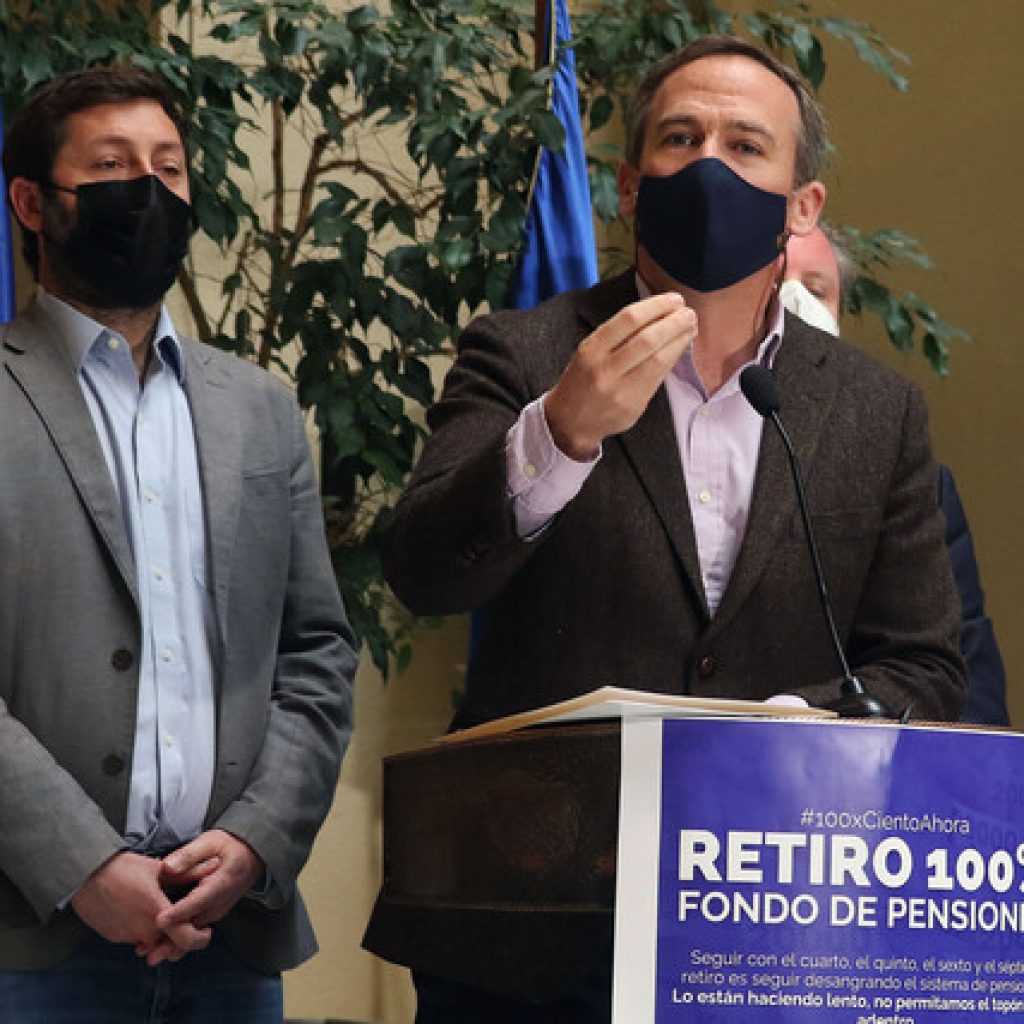 Alessandri reingresa proyecto de retiro del 100% de los fondos de pensiones