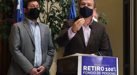 Alessandri reingresa proyecto de retiro del 100% de los fondos de pensiones
