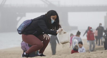 Viña del Mar: Municipio y Armada realizan operativo de limpieza de playas