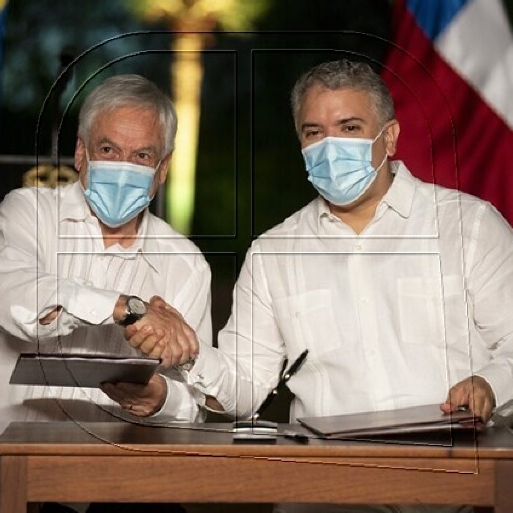 Piñera sostuvo reunión bilateral con Presidente de Colombia, Iván Duque