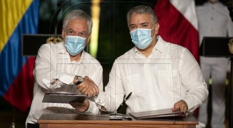 Piñera sostuvo reunión bilateral con Presidente de Colombia, Iván Duque